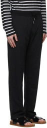 Ralph Lauren Purple Label Black Drawstring Lisle Trousers