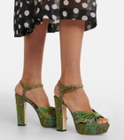Jimmy Choo Heloise brocade platform sandals