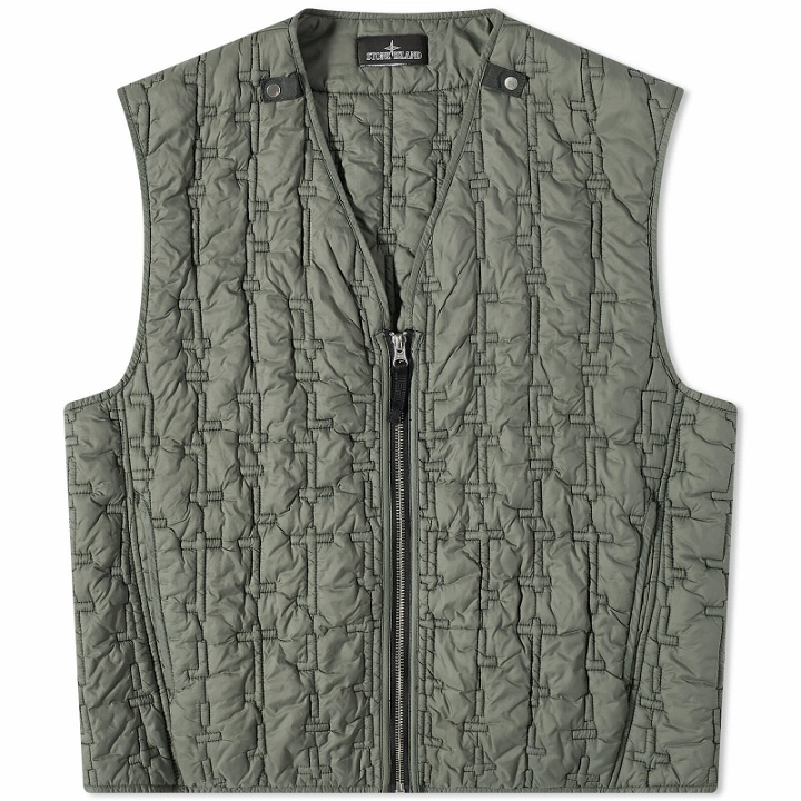 Photo: Stone Island Shadow Project Men's Quilted Nylon Vest in Grey
