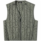 Stone Island Shadow Project Men's Quilted Nylon Vest in Grey