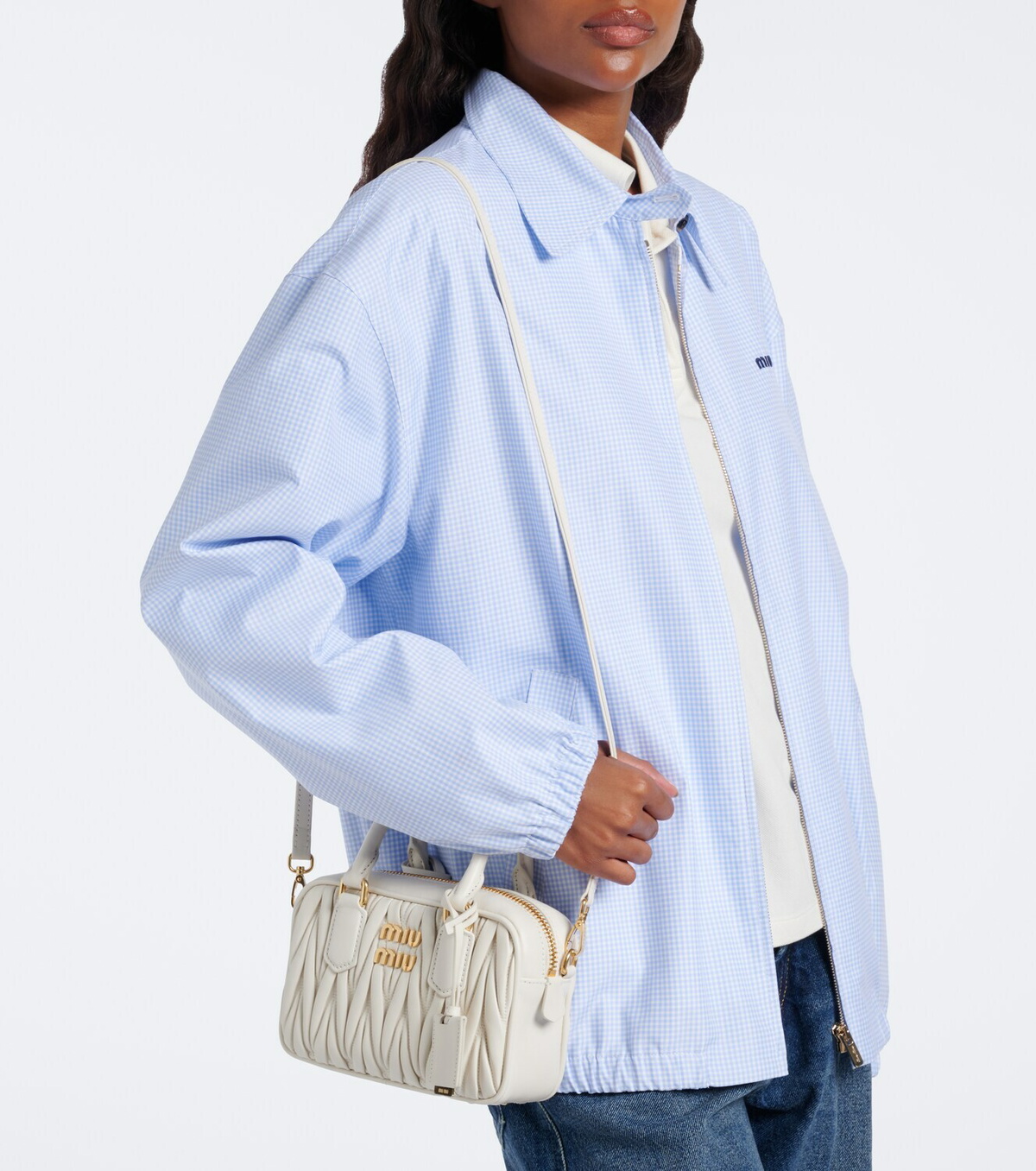 Miu Miu Arcadie Small leather top-handle bag