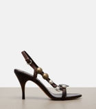 Miu Miu Embellished leather sandals