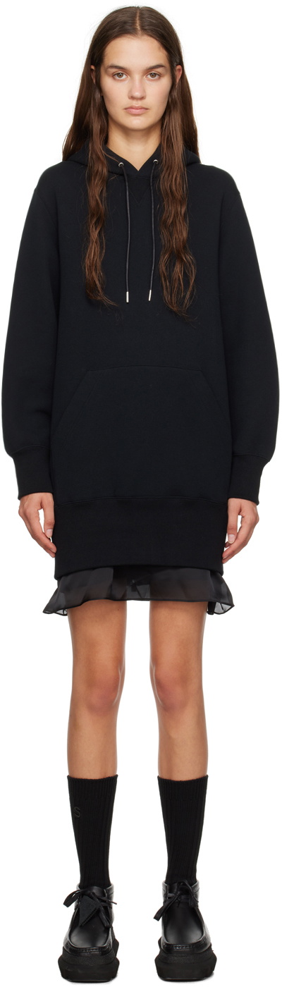 sacai Black Sponge Hoodie Sacai