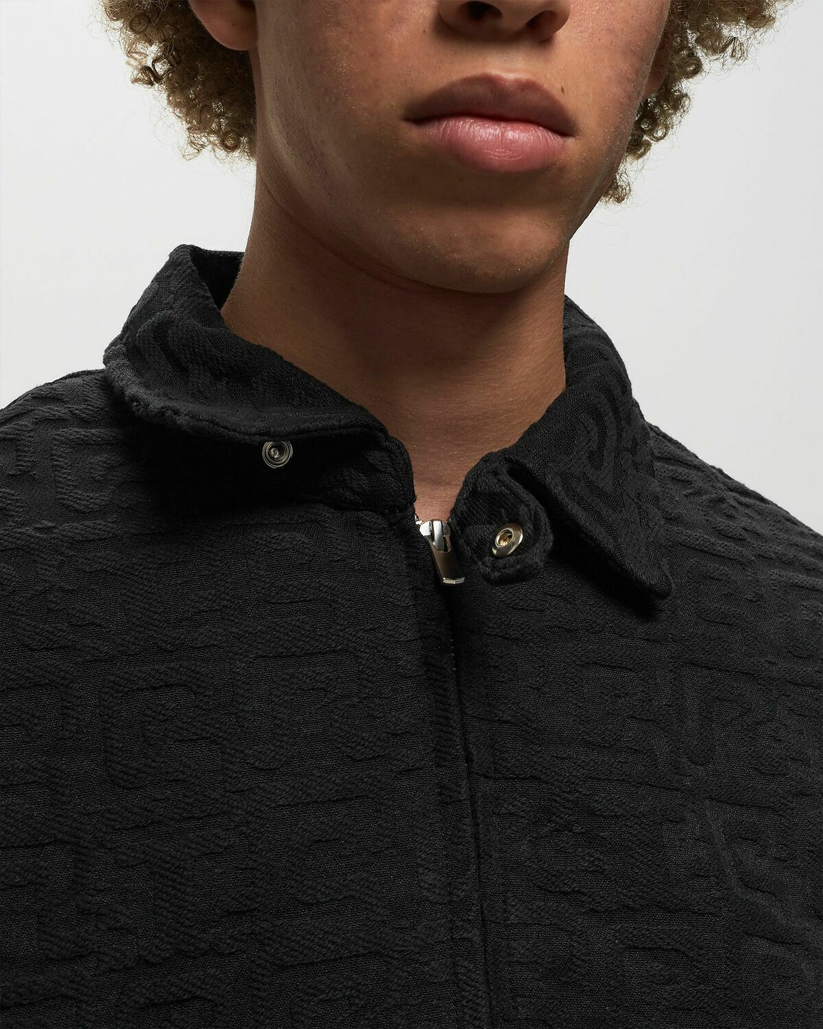 Arte Antwerp Jacquard Abstract Arte Jacket Black Overshirts Arte