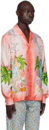 Casablanca Pink 'Paix Et Amour Tennis Club' Shirt