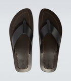The Row Dan leather thong sandals
