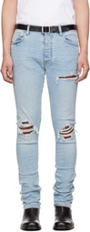 AMIRI Blue Croc MX1 Jeans