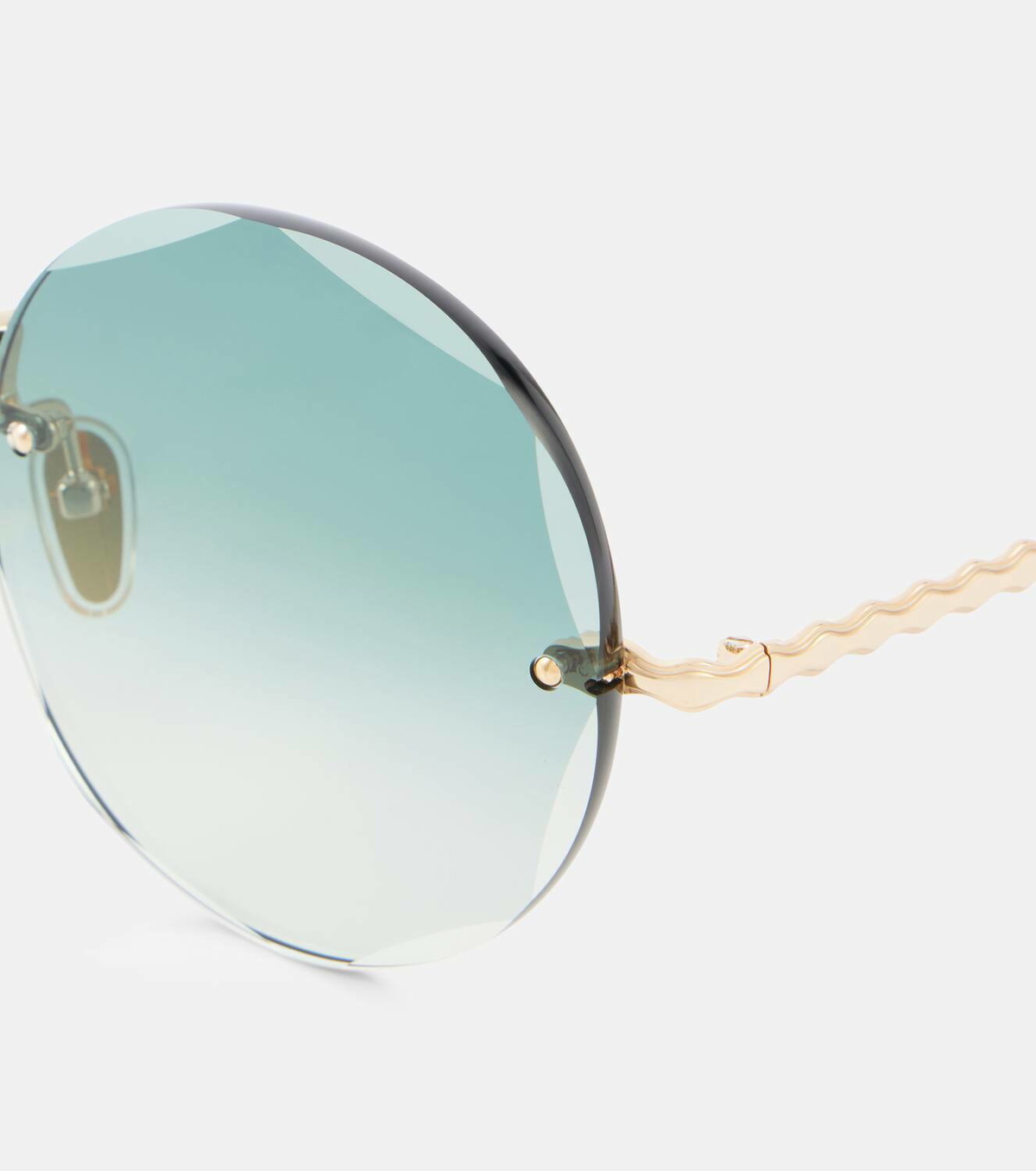 Chloé Scalloped round sunglasses