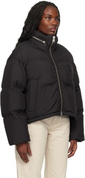 AMI Paris Black Ami de Coeur Down Jacket