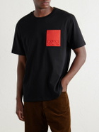 LOEWE - Anagram-Embroidered Cotton-Jersey T-Shirt - Black