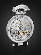 Bovet - 19Thirty Limited Edition Hand-Wound 42mm Stainless Steel and Leather Watch, Ref. No. NTS0108
