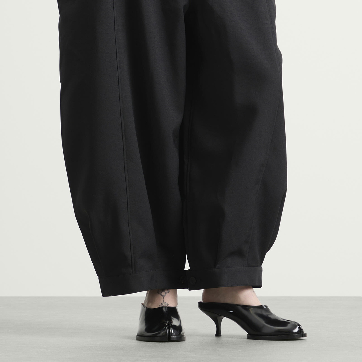 Maison Margiela Women's Tabi City Evening Mules in Black