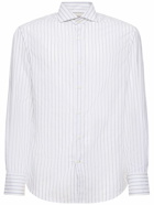 BRUNELLO CUCINELLI - Striped Oxford Shirt