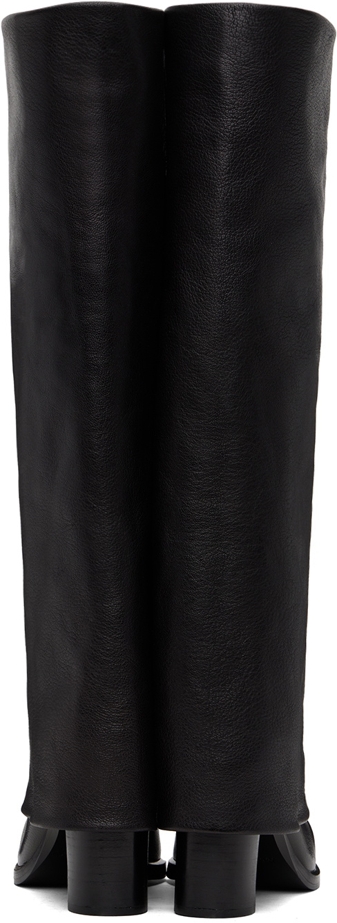 【関税込み】See by Chloe ブラック Melia ブーツ Melia leather over-the-knee boots in black - See By Chloe