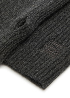 Toteme Wool-blend Fingerless Gloves - Dark Grey - One Size