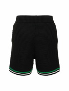 CASABLANCA Knit Cotton Tennis Shorts