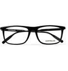 Montblanc - Rectangle-Frame Acetate Optical Glasses - Black