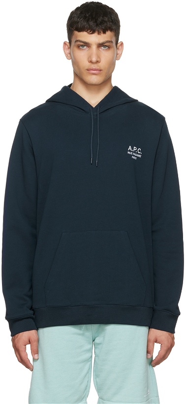 Photo: A.P.C. Navy Marvin Hoodie