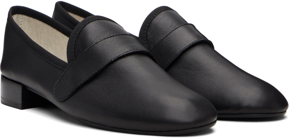 Repetto Black Michael Rubber-Sole Loafers
