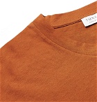 Sunspel - Riviera Mélange Organic Cotton-Jersey T-Shirt - Orange