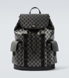 Gucci GG leather-trimmed backpack