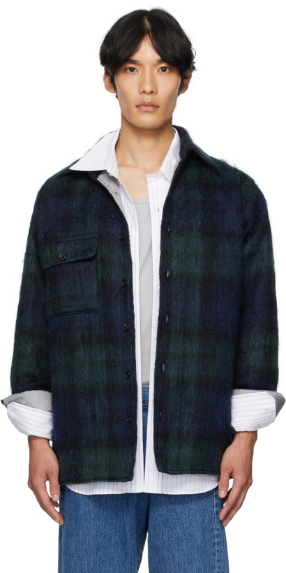 Photo: Bless Navy & Green N°80 Woodhacker Shirt Jacket
