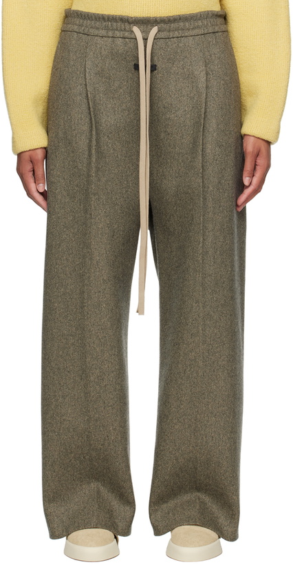 Photo: Fear of God Gray Drawstring Lounge Pants