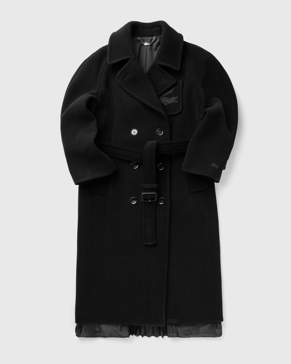 Lacoste Jade Long Coat Black Coats Lacoste