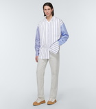 JW Anderson - Striped cotton-blend shirt