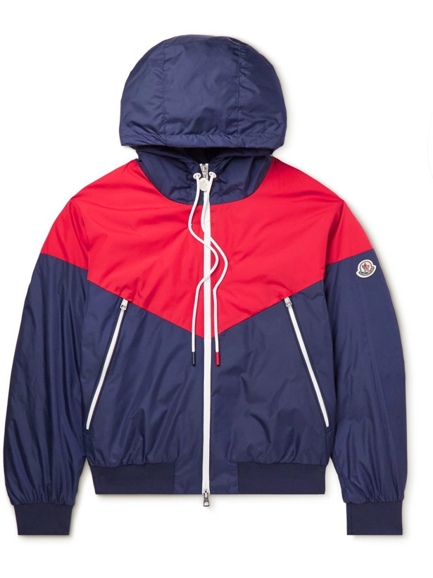 Photo: Moncler - Bukret Two-Tone Shell Hooded Down Jacket - Blue