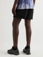 Satisfy - Straight-Leg Appliquéd Justice™ Shorts - Black