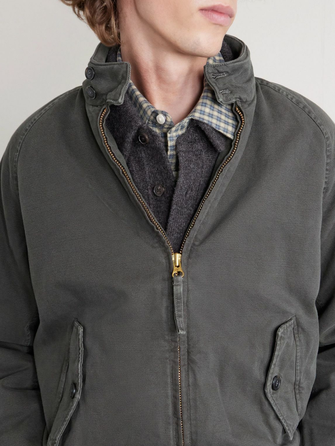 Baracuta - G9 Padded Cotton-Canvas Harrington Jacket - Green