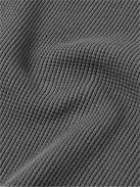 Acne Studios - Logo-Appliquéd Waffle-Knit Cotton-Jersey Tank Top - Gray