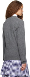 Comme des Garçons Shirt Gray Crewneck Cardigan