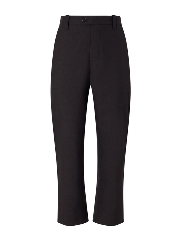 Photo: Margaret Howell - Straight-Leg Wool Trousers - Brown