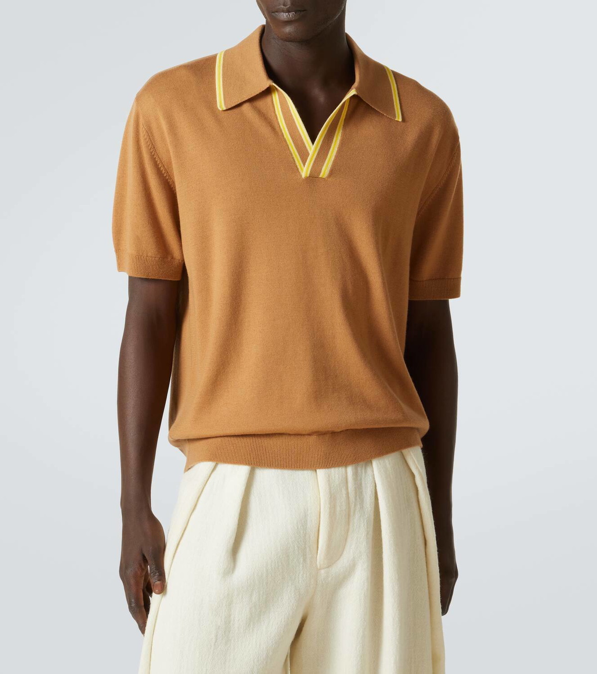 King & Tuckfield Wool polo shirt