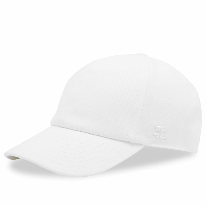 Photo: Courrèges Women's Signature Cotton Cap in Heritage White