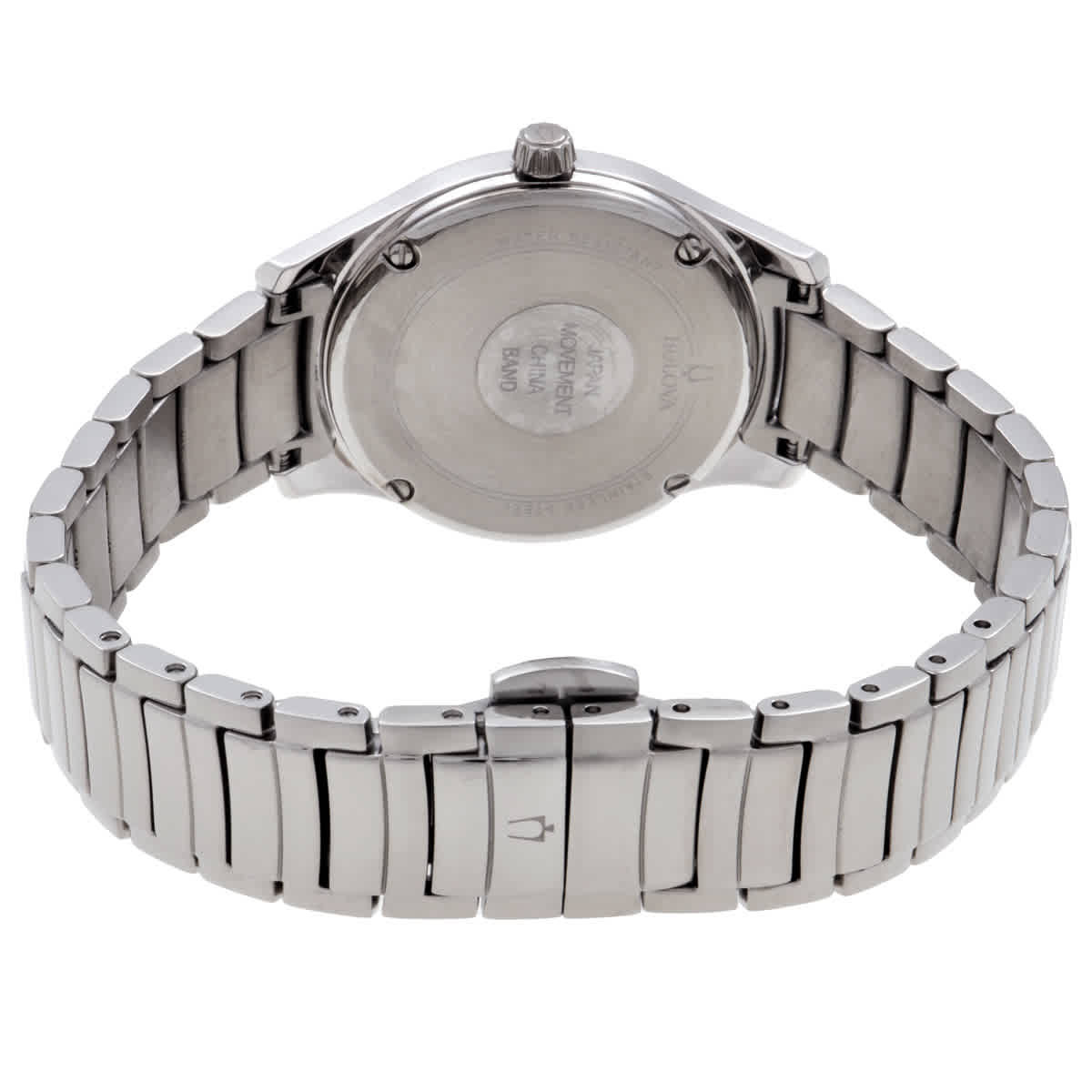 Bulova Quartz White Mother of Pearl Dial Ladies Watch 96R216