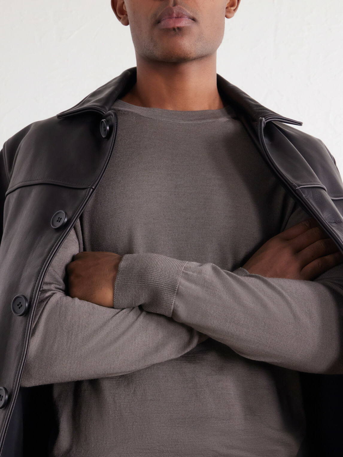 Mr P. - Wool Sweater - Brown