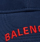 Balenciaga - Logo-Embroidered Cotton-Twill Baseball Cap - Men - Navy