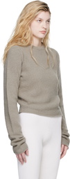 Rier Taupe Wool Boucle Sweater
