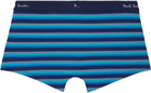 Paul Smith Five-Pack Multicolor Stripe & Plain Mixed Boxer Briefs