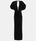 Rasario Cutout velvet maxi dress