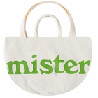 Mister Green Men's Grow Pot Round Tote Bag in Natural