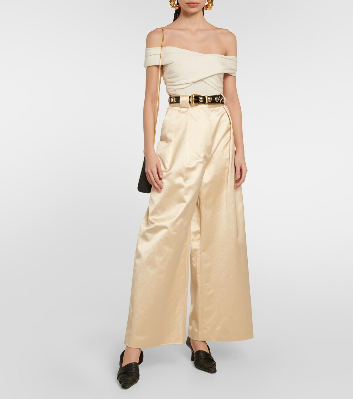 Khaite - Rafael off-shoulder crêpe bodysuit
