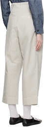 Margaret Howell Gray Cropped Trousers