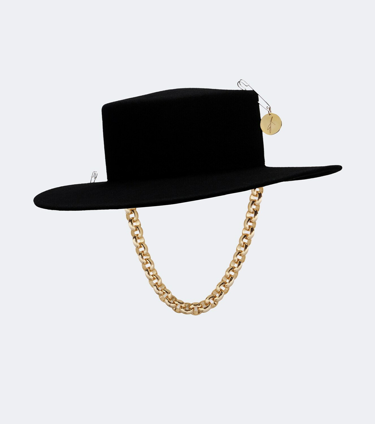 Ruslan Baginskiy Chain-detail wool felt fedora