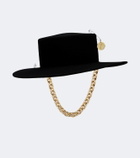 Ruslan Baginskiy Chain-detail wool felt fedora