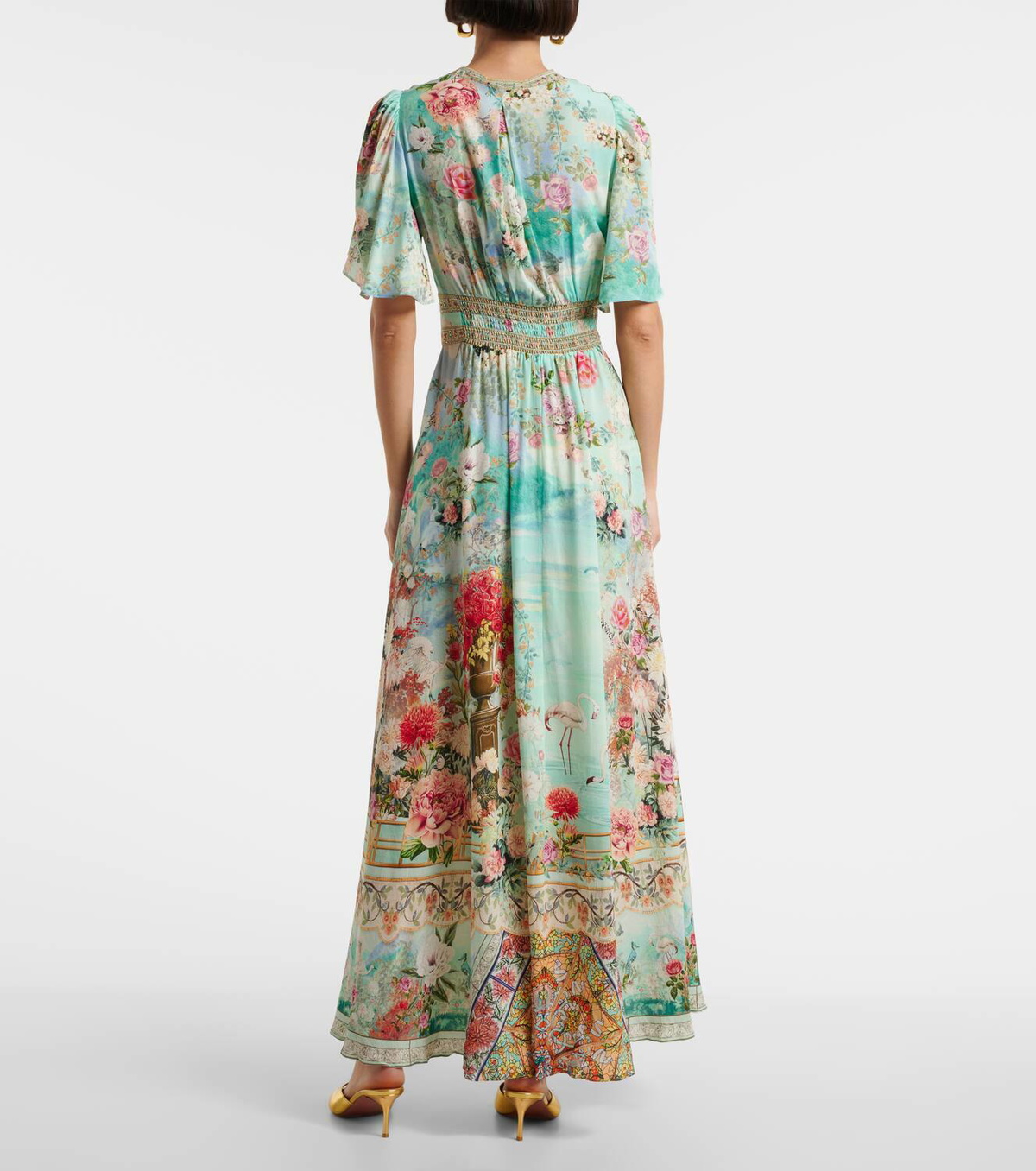 Camilla Floral embellished silk maxi dress Camilla