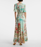 Camilla Floral embellished silk maxi dress